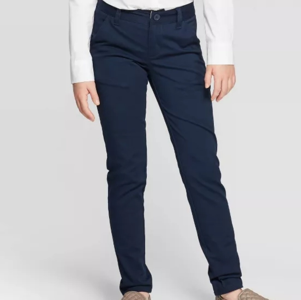 Target Cat and Jack Navy Blue Uniform Pants